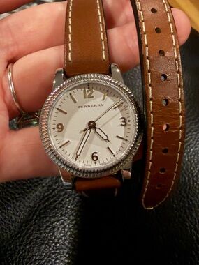 Burberry double wrap watch